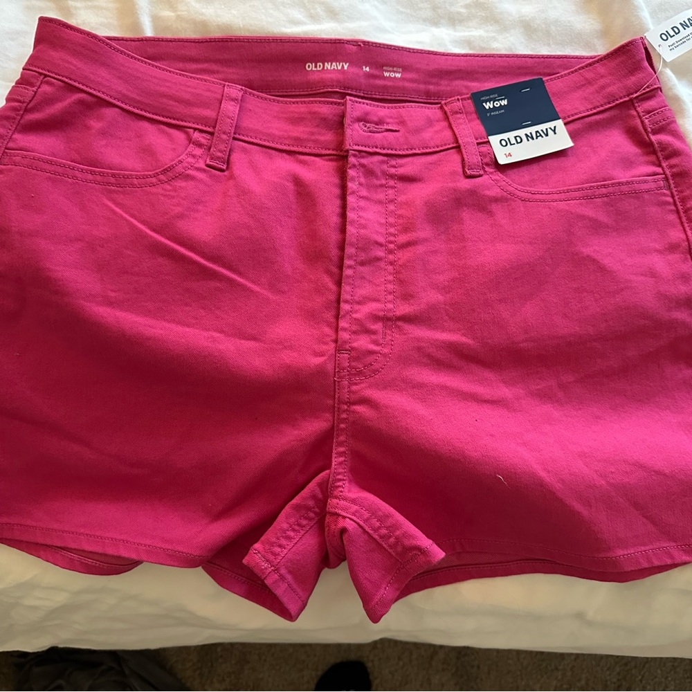Old Navy Pink High Waist Shorts
